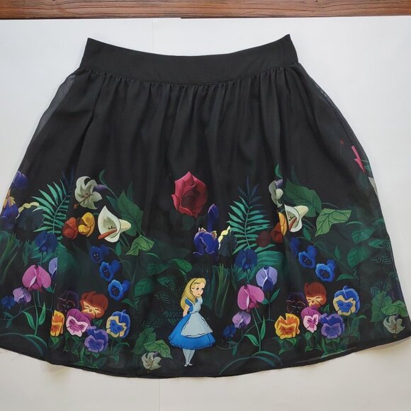 Disney Alice in Wonderland Chiffon Skirt Forest & Flower Coquette Fairy  Medium - Picture 7 of 12